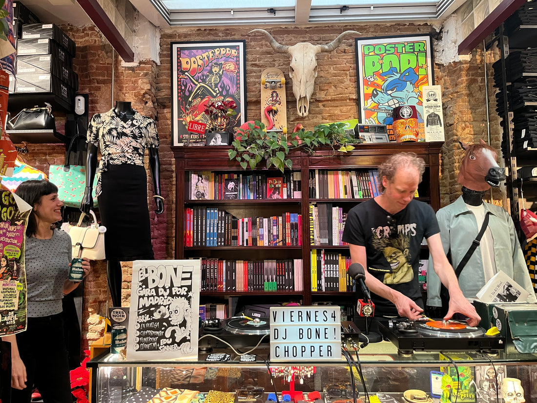 El Bone. Gira por Madrid. Pinchada en Chopper Monster